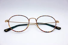 Ottoto Atrium Tort/Gold Round Eyeglasses Frames 35-002099 49-19-145