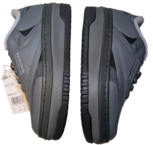 Women's Size 7 Reebok Club C Extra | Gray Lace Up Low Top Athletic Sneakers - Imagen 9 de 10