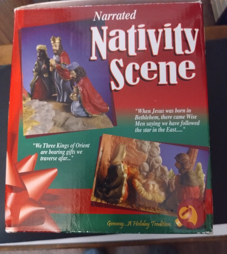 Belén Gemmy Vintage Nuevo Musical Narrado Iluminar Jesús - Imagen 17 de 17