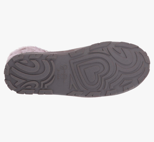 Jessica Simpson Medium (7/8) Microsuede Soft Bootie Slippers Indoor/Outdoor Sole - Picture 5 of 7