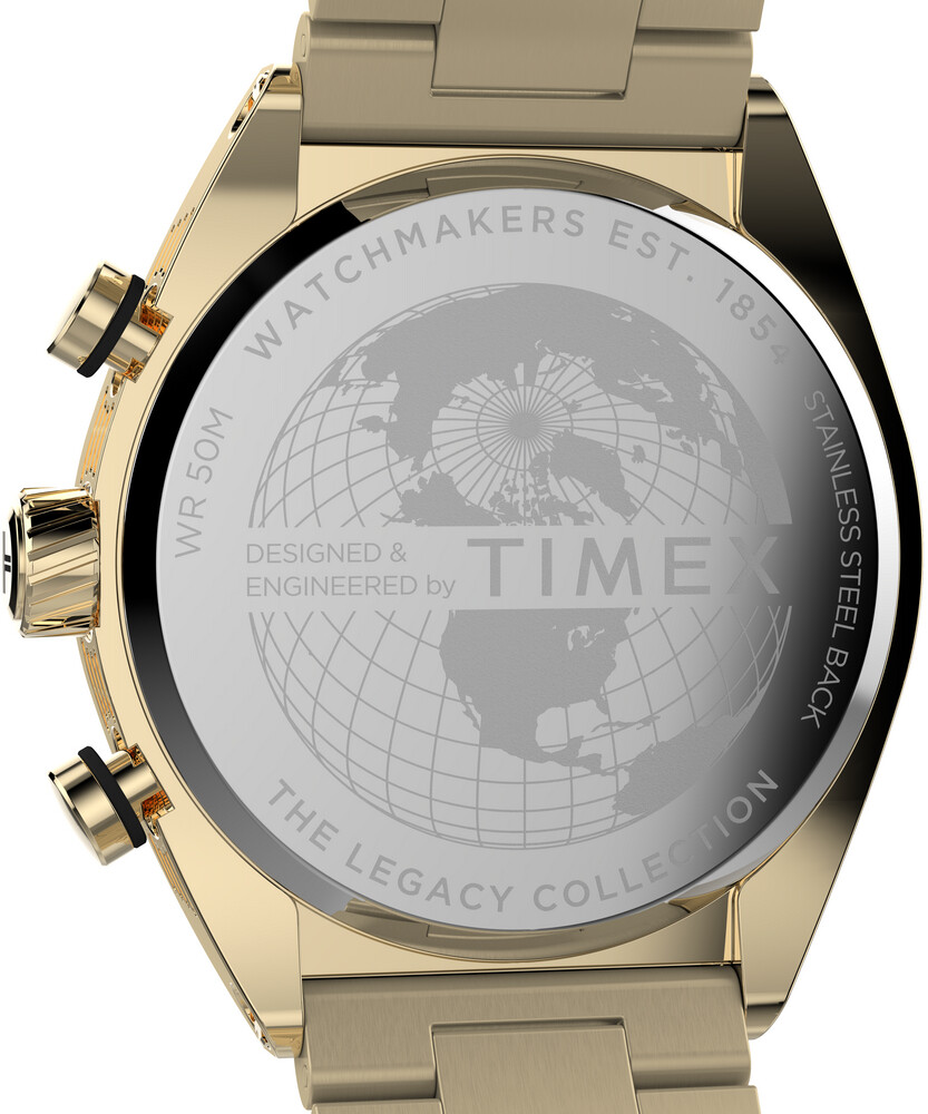 Timex Gold Mens Chronograph Watch Legacy TW2W22100 eBay