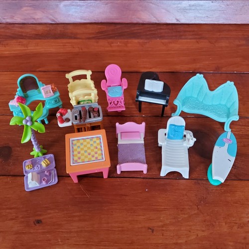 Fisher Price Toys Doll House Furniture Sweet Streets Mixed Lot Of 12