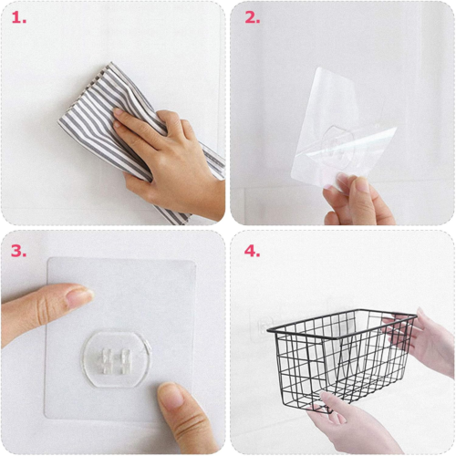 8 Pack Wire Storage Baskets Household Metal Wall-Mounted Containers Organizer Bi - Picture 7 of 8