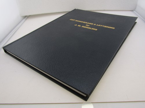 Monograms Lettering Technical Art Lovers Engraver Designer Book JM Bergling 1992 - Foto 10 di 21