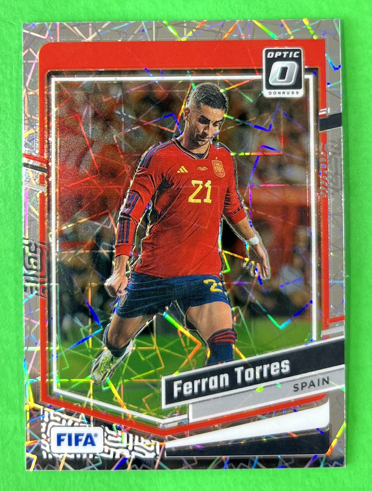 FERRAN TORRES 2023-24 Panini Donruss **OPTIC VELOCITY PRIZM PARALLEL** Spain🇪🇸