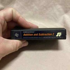 Texas Instruments Solid State Cartridge Addition And Subtraction 2 Untested