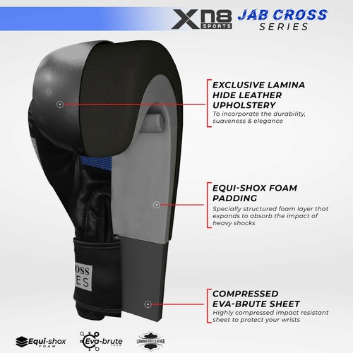 XN8 Boxing Gloves Sparring Punch Bag Professional Kickboxing Fight Training MMA - Picture 10 of 111