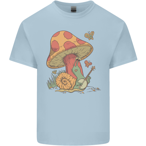 A Schnecke Spielen The Banjo unter Einem Pilz Herren Baumwolle Maglietta Tee Top - 第 101/104 張圖片