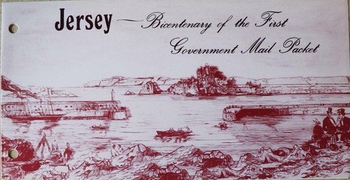 Estampillas de jersey ""Bicentenario - Primer paquete de correo del gobierno"" paquete de presentación sin montar o nunca montado - Imagen 3 de 3