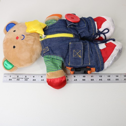 Melissa and Doug Ks Kids Teddy Wear Plush Learning Bear Buckles Ties Buttons - Picture 12 of 12