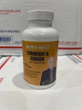 Turmeric & Ginger With Bio Perine Bobs Best,antioxidant Suppor, Joint Health New