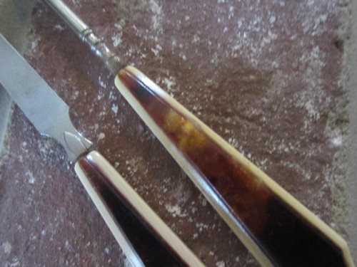 1920s antique Art Deco Vanity Manicure Set in Box 11pc celluloid bakelite - Picture 9 of 15