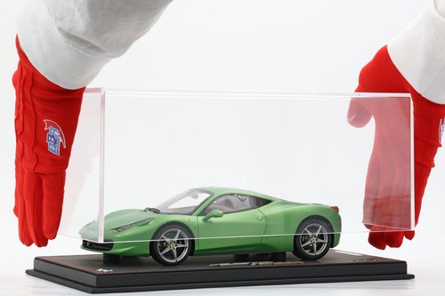 P1813TV - 1/18 BBR Ferrari 458 Italia Matt Green Limited 1 pce - Foto 7 di 9