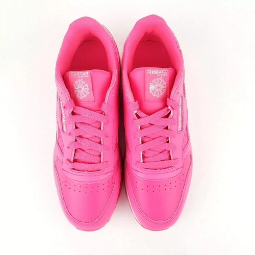 REEBOK CL LEATHER GIRL SQUAD JUNIOUR CLASSIC (UK_5, 5.5) PINK-WHITE BRAND NEW - Picture 4 of 8