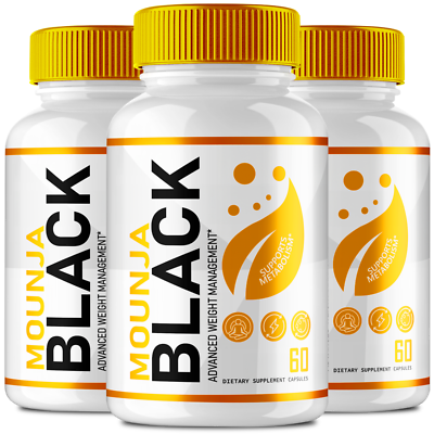 #ad #ad 3 Pack Mounja Black Capsules for Weight loss Advanced Fat Burning Formula $34.95