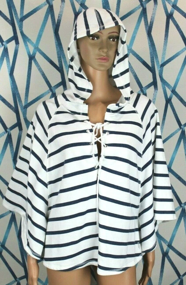 Poncho con cordones sudadera con capucha Victoria's Secret Supermodel Essentials talla MD Foto 2 de 4