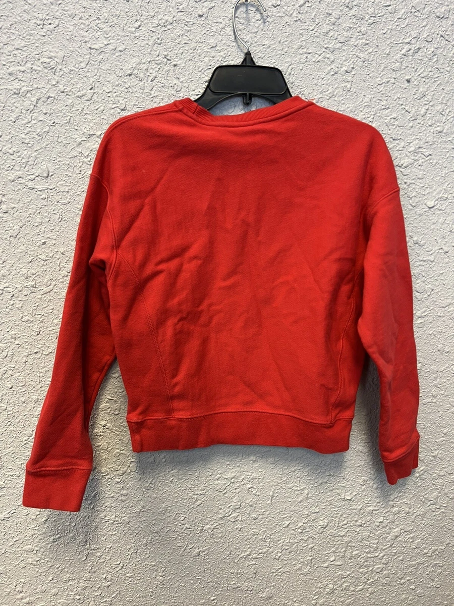 Vintage 90s Champion Reverse Weave Crewneck Sweatshirt Sz Small Red No Logo