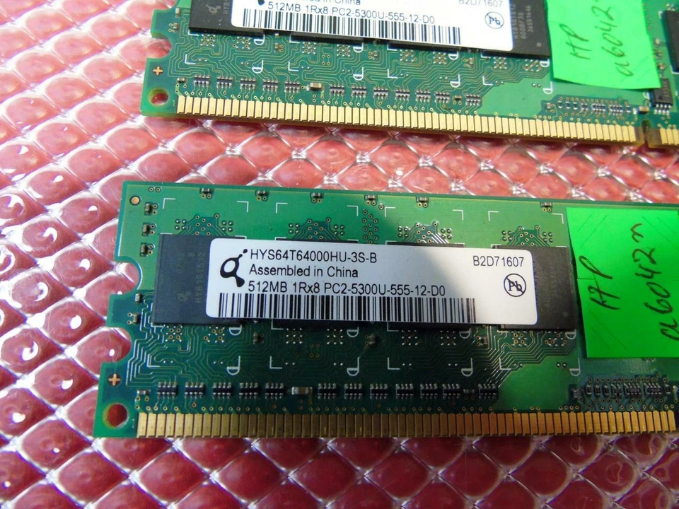 HP a6042n PC, 1GB (2 x 512MB) HYS64T64000HU-3S-B Desktop Memory 1Rx8 PC2-4200U - Image 3 of 4