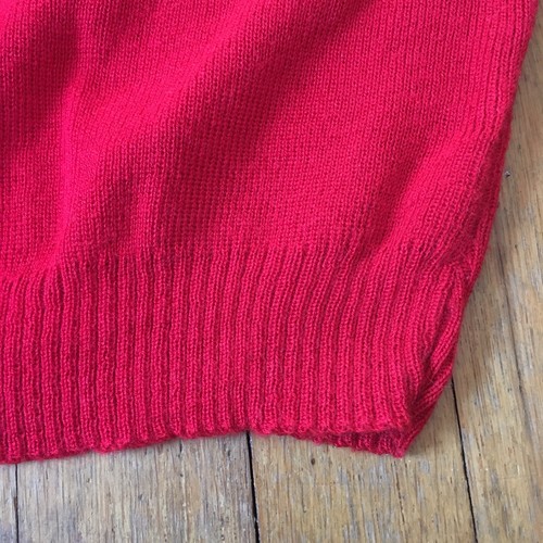 Vintage Womens Red Bow Sweater Sliver Black Gitter Short Sleeve Party S M L - Picture 11 of 12