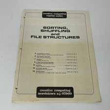 Creative Computing Reprint Series Sorting Shuffling and File Structures Article