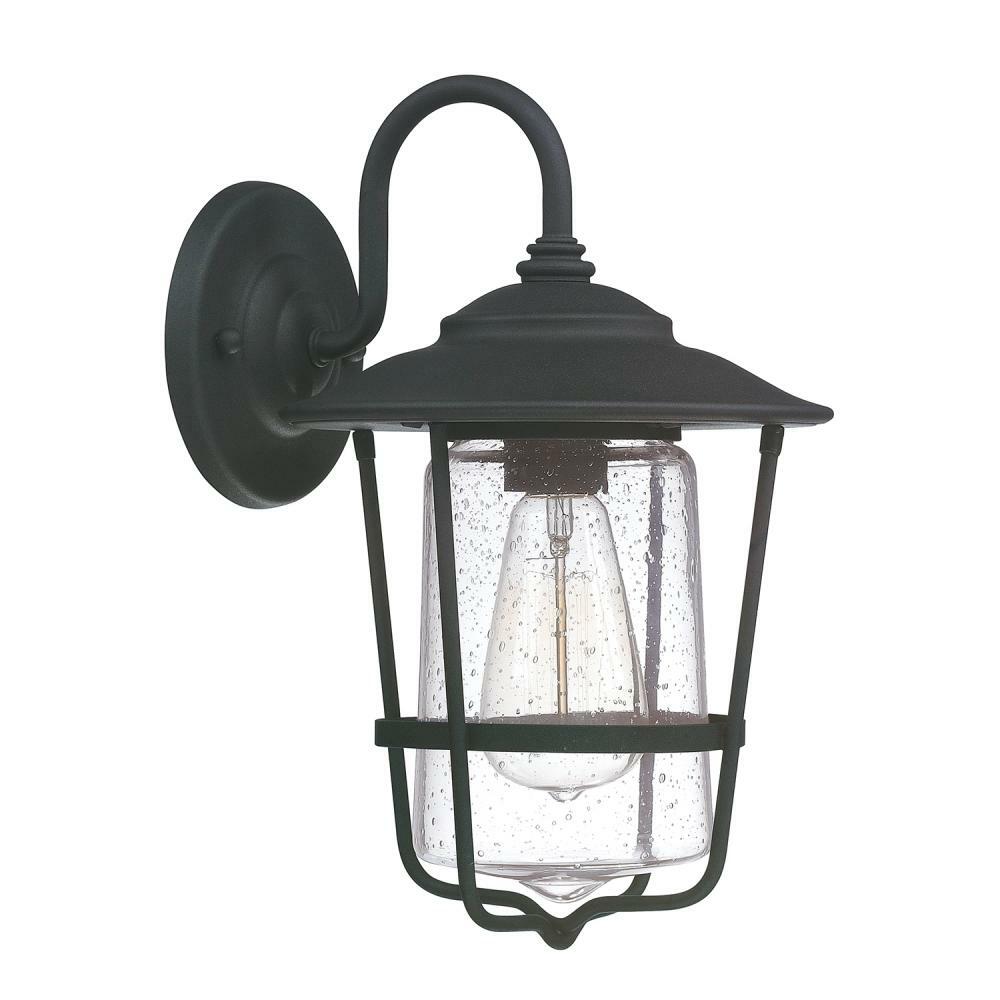 Capital Lighting 9601BK Creekside al aire libre luz de parojo, negro Capital Lighting 9601BK Creekside al aire libre luz de parojo, negro
