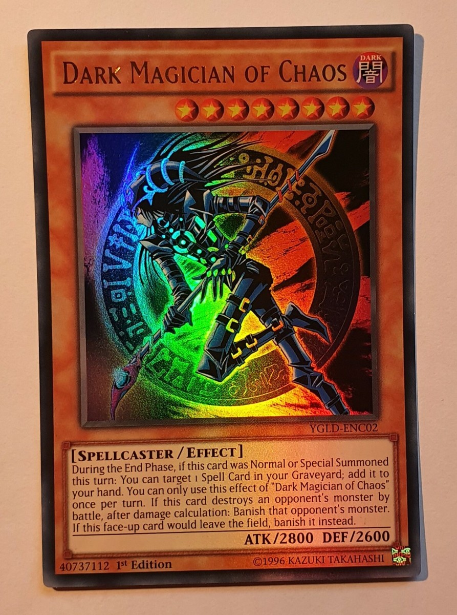 Yugioh 1st Edition YGLD-ENC02 Dark Magician of Chaos Ultra