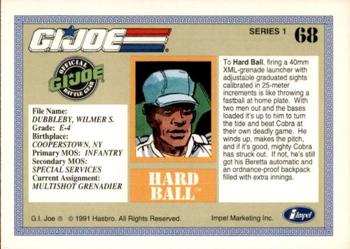 1991 Impel G I Joe Trading Cards Hasbro YOU PICK Complete Your Set - Picture 137 of 401