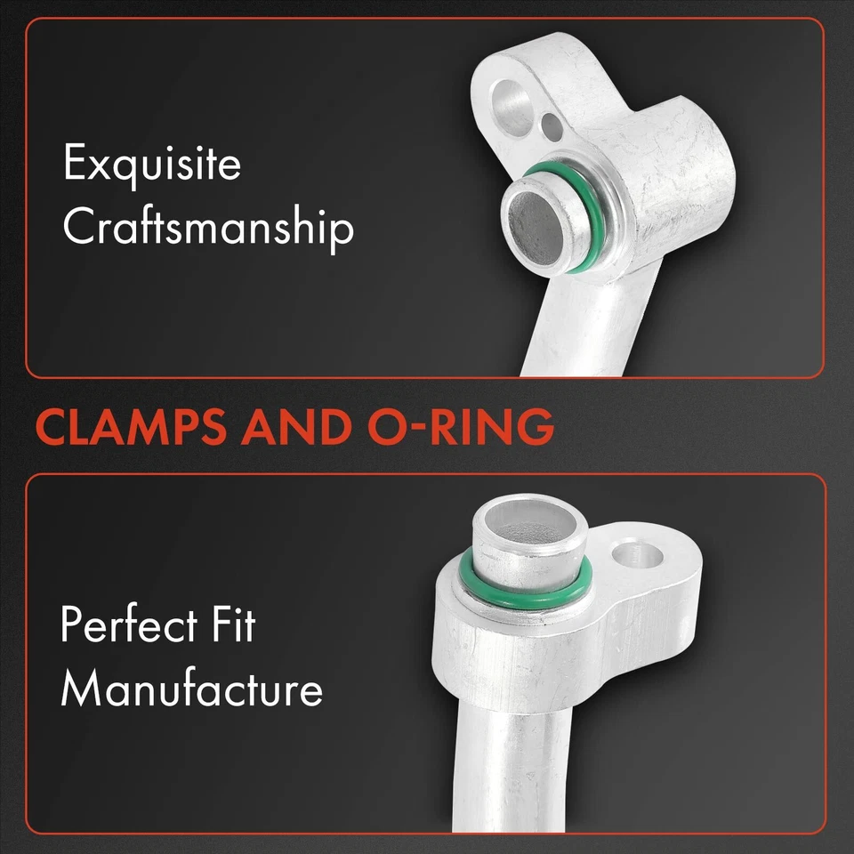 Conjunto de línea de succión de aire acondicionado para Kia Rio 2001-2002 L4 1,5 L compresor a evaporador Foto 3 de 4