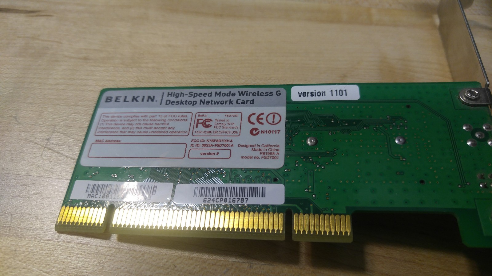 belkin wireless f5d7001