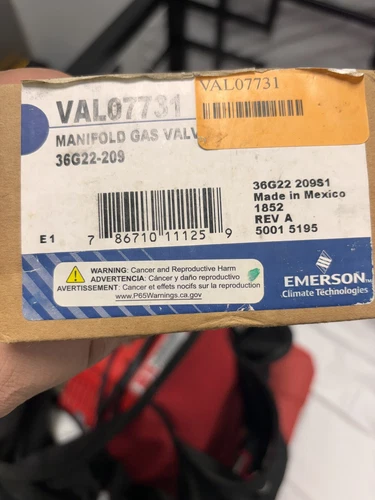 White-Rodgers VAL07731 Gas Valve 36G22-209