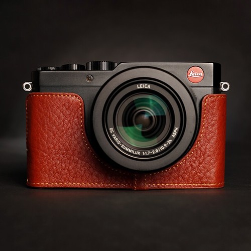 Funda protectora de media cámara hecha a mano de cuero genuino 7 para Leica D-LUX (Tipo 109) D-LUX - Imagen 2 de 11