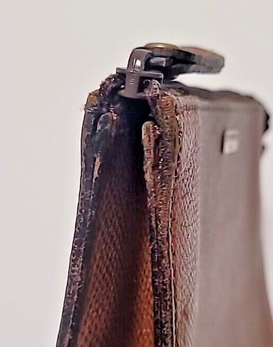 Pochette Renoma Paris vintage in pelle marrone - Foto 6 di 6