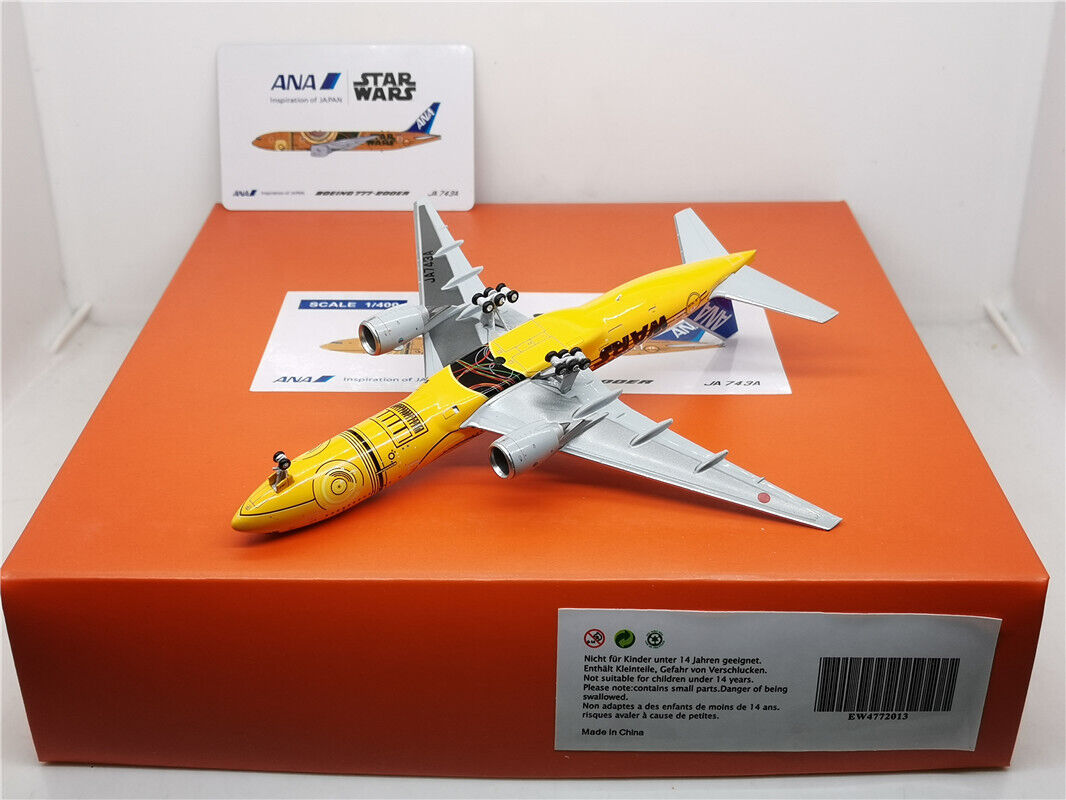 1:400 JC Wings ANA B777-200ER Passenger Airplane Diecast 1:400 JC Wings ANA B777-200ER Passenger Airplane Diecast