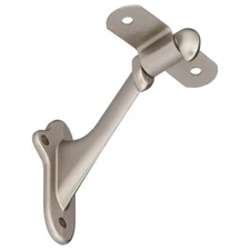 Box of 5- Handrail Brackets- Satin Nickel Finish with mounting hardware