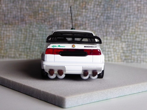 CUSTOM 1/43 Minichamps Alfa Romeo 155 V6 TI DTM Specs 1994 Plain Body White - Imagen 4 de 23
