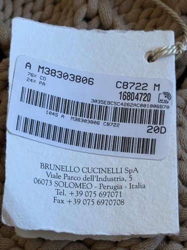 Brunello Cucinelli Women's Cardigan/Sweater/Jacket size M Twisted Cable Knit NWT - Picture 7 of 20