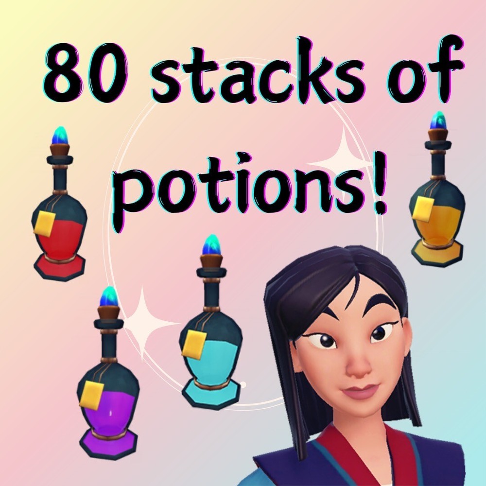 80 Stacks Of Potions With Bonus Gift ✨Disney Dreamlight Valley ✨