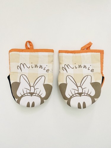 Guanti da forno arancioni nuovi senza etichette Disney autunno autunno ringraziamento Minnie topo - set di 2 - Foto 2 di 3