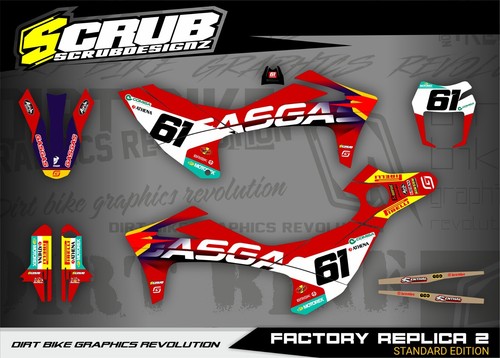 Gas Gas SM 700 2022 2023 2024 Supermoto Grafik Dekor Aufkleber SCRUB - Bild 2 von 12