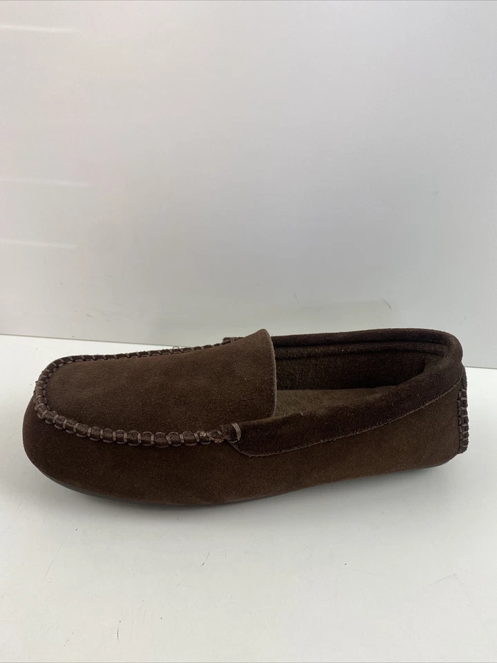 L.B. Mocasines sin cordones de gamuza marrón Evans DARREN para hombre talla 8 EEE Foto 2 de 4