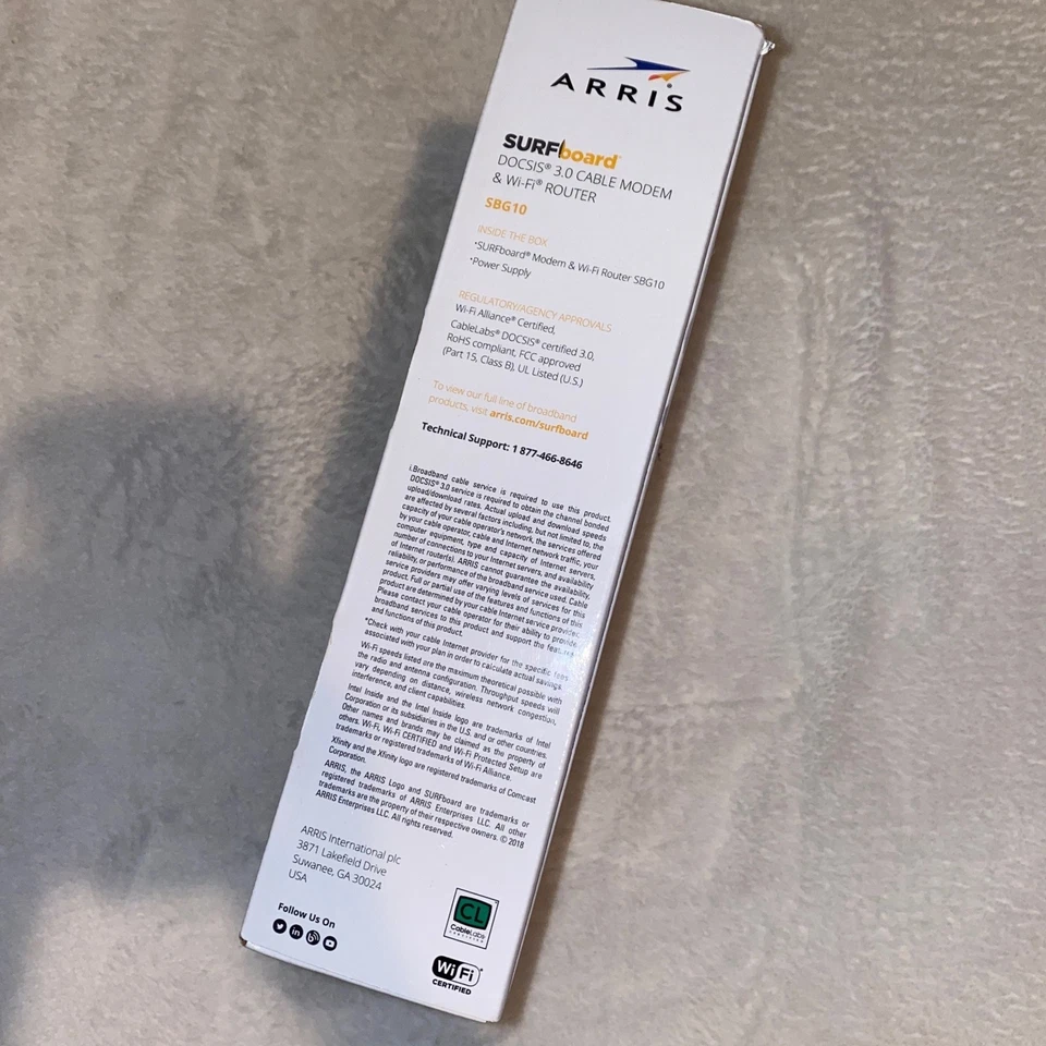 Arris Surfboard SBG10 Docsis 3.0 cable modem & Wifi Router - Image 4 of 4