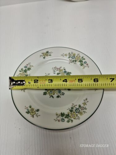 VTG Royal Doulton Campagna Bread & Butter Plate 6.5" TC1078 Green Trim Set of 2 - Picture 8 of 9