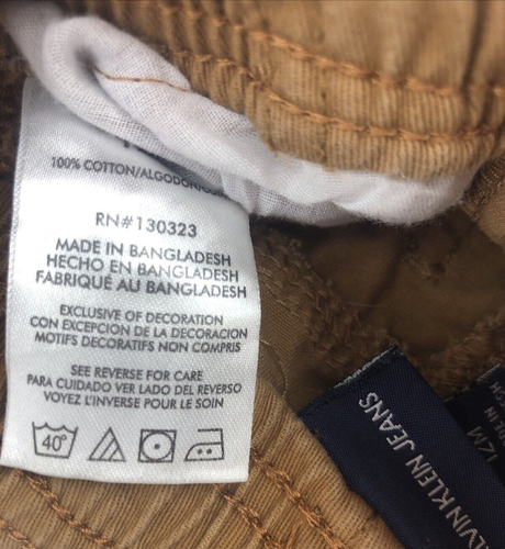 Calvin Klein Jeans Boy's Denim Shirt & Pants Toddler 12 Months 130323 Blue Brown - Picture 7 of 12