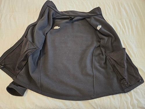 The North Face Fleecejacke Herren Größe Large durchgehender Reißverschluss schwarz BX1 - Bild 17 von 21