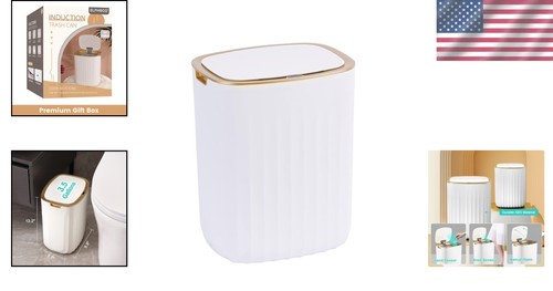 Automatic Lid Garbage Bin - 3.5 Gallon Motion Sensor Trash Can for Modern Spaces - Picture 2 of 11