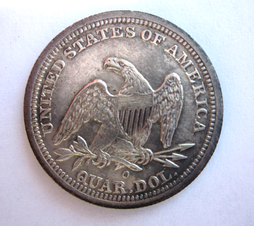 1841-O SEATED LIBERTY QUARTER 25C NEW ORLEANS MINT NICE RARE FS-101 DDO SHIELD - Picture 2 of 2