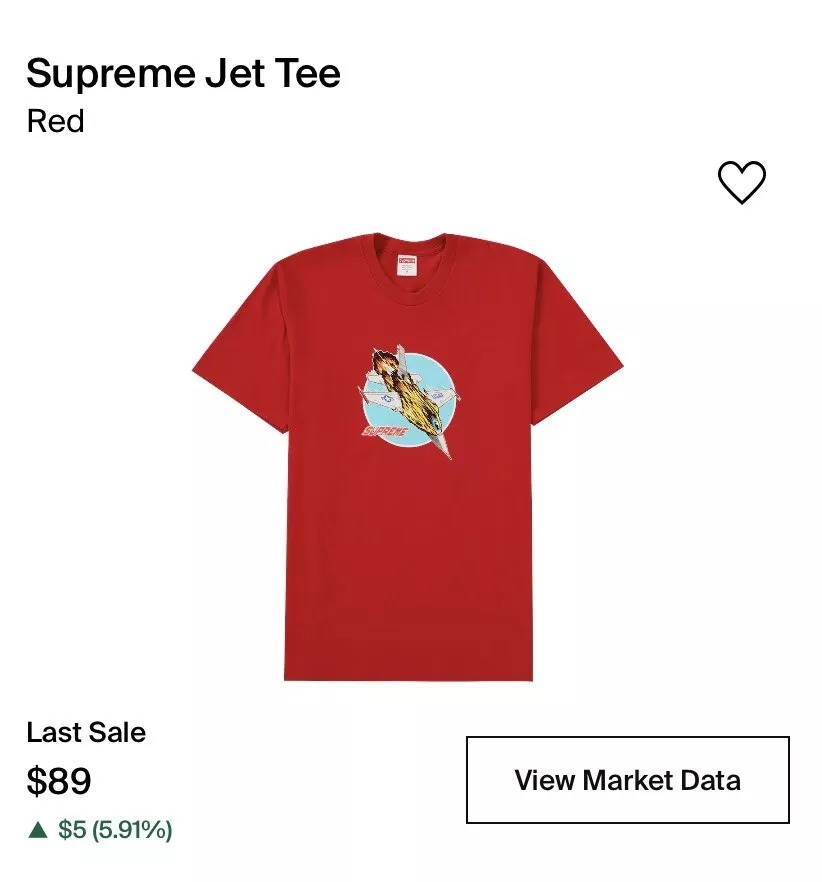 Supreme hotsell jet tee