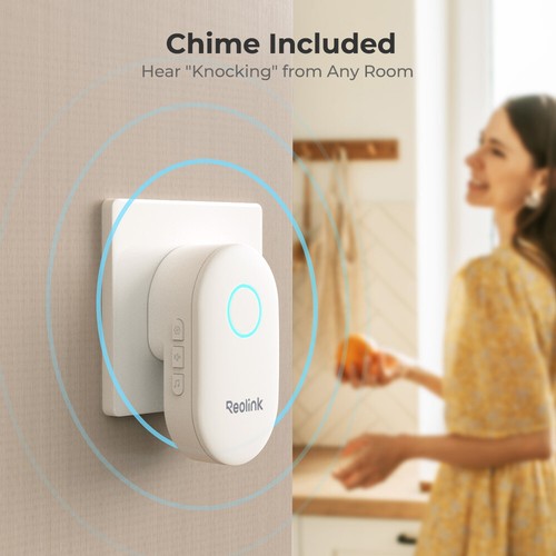 Reolink Video Doorbell PoE Wired Smart 2K+ 5MP Person Detection 2-Way Audio - Picture 8 of 16