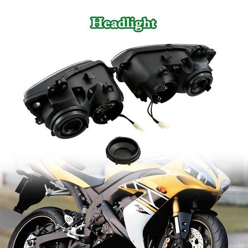 Headlight Head Lamp Assembly Motorcycle Housing Front For Yamaha YZF R1 2005 - Picture 4 of 20