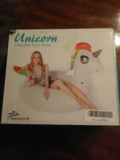 Inflatable Unicorn Party Tube Swimming Pool Float Raft